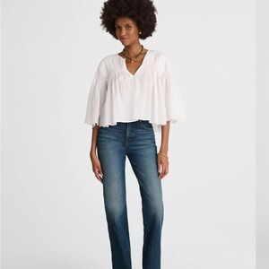 Madewell Longline Straight Leg Jeans